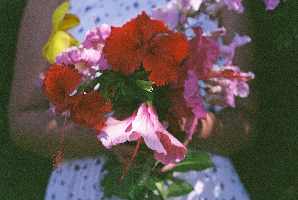 Foto analógica de um buquê de flores! #35mm 